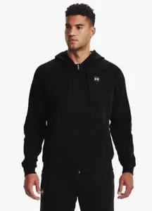 Under Armour Herren UA Rival Fleece Full Zip Hoodie, Schwarz (001)/Onyx Weiß - S - Bild 1 von 4