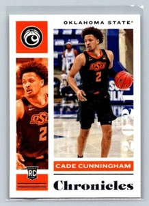 Tarjeta de novato 2021-22 NBA Panini Chronicles RC #1 Cade Cunningham OSU Cowboys - Imagen 1 de 2