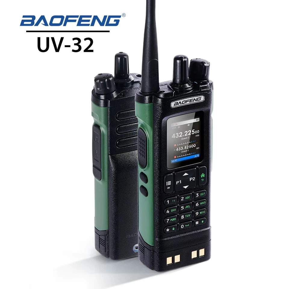 Baofeng UV-32Multiband 10W GPS Amateur Walkie Talkie AirBand Aviation Funkgeräte - Bild 1 von 4