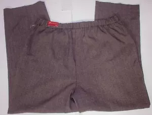 Jm Collection Woman Plus Size Brown Twill Print Pants Slant Pockets MSRP $32 - Picture 1 of 1
