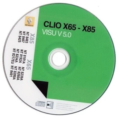 Renault Clio II & III (X65-X85)  schemi elettrici su Dvd DL - Immagine 1 di 4