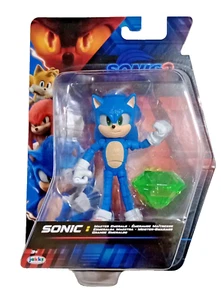 Sonic The Hedgehog 3 WAVE 3 Movie Sonic w Master Emerald 5" Figure NEW 2025 - Picture 1 of 2