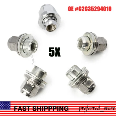 Juego de 5 tuercas cromadas para Jaguar S-Type X-Type XJ XJR XF C2C35294010 Foto 1 de 4