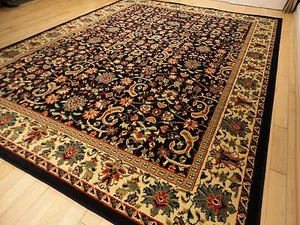 Rugs Area Rugs Carpet Flooring Area Rug Floor Black 8x10 Large Rugs Sale - Picture 1 of 5