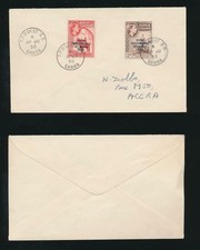 GOLD COAST 1958 GHANA OPTS + RAILWAY TPO CANCELS WEST R5 to DOBBS ..EX M.ENSOR