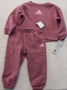 Conjunto de 2 piezas de chándal Adidas bebé niña jogger polar talla 12 meses - Imagen 1 de 1