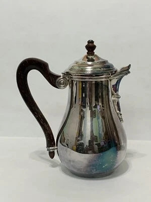 Puiforcat Plata Art Deco Café Té Crema Servir Olla Mango de Palisandro Francia Foto 1 de 4