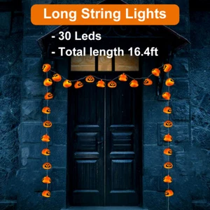 Plastic Pumpk 21" Jack O Lantern Halloween Pumpkin Pre-lit Light Lamp Yard Decor - Picture 1 of 25