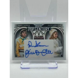 2024 Pop Century Paris Themmen & Julie Dawn Cole White CoStars Dual Auto 1/2 SSP - Bild 1 von 2
