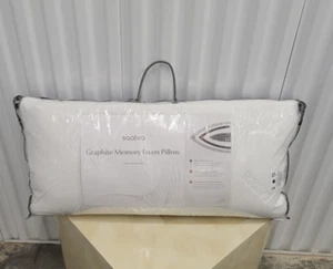 Saatva Graphite Memory Foam King Size Pillow 18 X 34 New - Picture 1 of 7