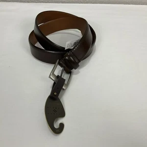 Joseph Abboud Brown Genuine Italian Leather Belt Mens Sz 38 Handcrafted Detail - Picture 1 of 10