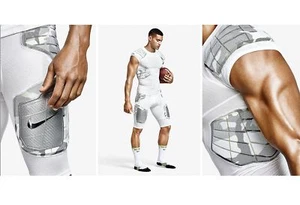 Pantalones cortos de compresión de fútbol americano Nike Pro hiperstrong de placa dura para hombre - Imagen 1 de 7