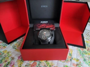 🔥Michel Jordi Mega Icon Magic Black Big Date GMT Quartz Men's Watch🔥 - Picture 1 of 18