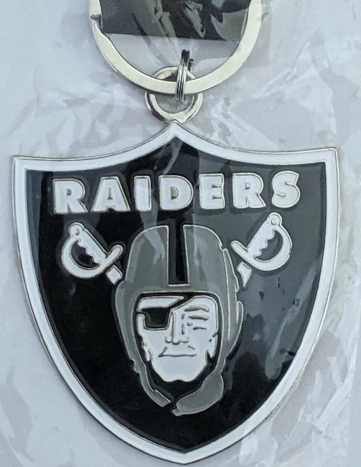 NFL Oakland Las Vegas Raiders Llavero Anillo Logo 2.5 pulgadas Foto 1 de 4