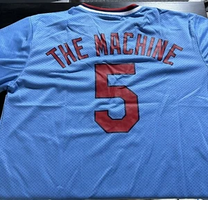 Albert Pujols The Machine Blue St Louis Cardinals Jersey size XL MVP HOF - Picture 1 of 2