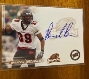 2005 Press Pass Football Autographs Bronze #11 Brandon Browner Auto Card