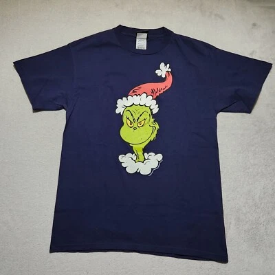 复古苏斯博士 2001 Grinch Stole ChristmasY2K 图形假日电影卡通 — 第 1/4 张图片