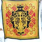 Atelier Versace large scarf Silk 85cm 33″ Scarf logo black yellow