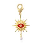 Women Sun Burst Charm Pendant Jewelry Red Evil Eye Jewelry For Girls Party Gift