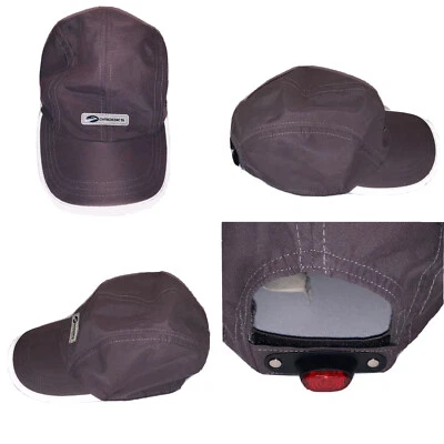 Brooks Running Hat Reflective Adjustable Gray Cap Red Light Strap NOT WORKING - Image 1 of 4
