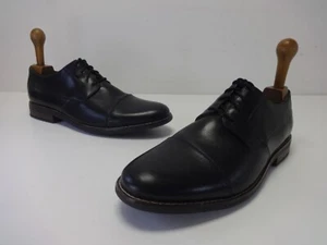 Zapatos para Hombre Talla 9 H Ajuste Ancho CLARKS Negro Cuero Real Con Cordones Formales Oxford - Imagen 1 de 17