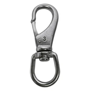 1'' Boat Marine Stainless Steel Swivel Eye Snap Hook 250 Lbs Working Load SS316 - Picture 1 of 3