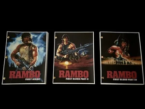 TriStar™ THE RAMBO TRILOGY Screenplay SYLVESTER STALLONE Script Set - Picture 1 of 7