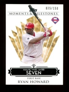 2008 Topps Moments & Milestones #/150 Ryan Howard #28 ⚾ MVP - Bild 1 von 1