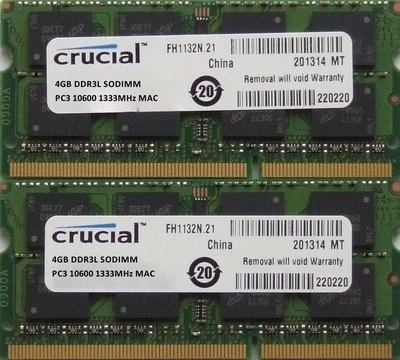 8GB kit ram for MacBook Pro 2.3GHz Intel Core i5 13,15 & 17 inch DDR3 Early-2011 - Image 1 of 2