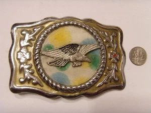 Hebillas de cinturón grande Hebillas imperial raro años 40 águila voladora 46212 - Imagen 1 de 2