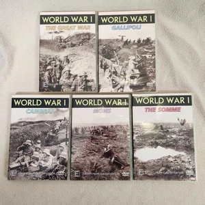 BULK DVDS WORLD WAR 1 GALLIPOLO THE SOMME CAMBRAI MONS PAL REGION FREE - Picture 1 of 4