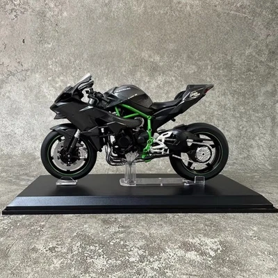 AOSHIMA 1/12 Scale Kawasaki Ninja H2 R Motorcycle Diecast Model Toy NIB - Bild 1 von 4