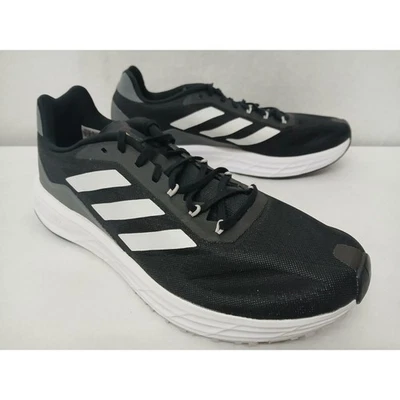 Tênis de corrida Adidas masculino SL20.2 M Light Strike Q46188 preto cinza branco tamanho 9 - Imagem 1 de 4