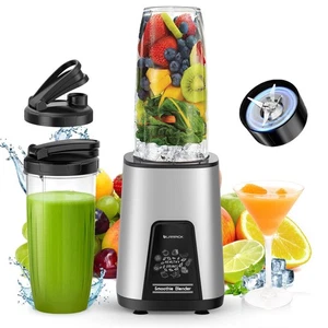 Blender for Smoothie, 900W Personal Blender for Shakes and Smoothies with 2 *... - Foto 1 di 9