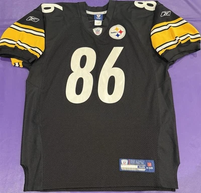Camiseta deportiva auténtica Hines Ward #84 Pittsburgh Steelers On Field para hombre NFL Reebok 48 Foto 1 de 4