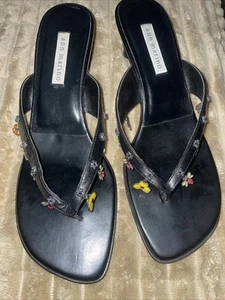 Vintage Ann Marino Flip Flop Heels! Very Unique Stunning! Size 10 - Picture 1 of 5