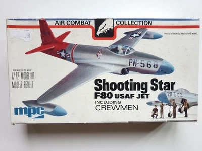 MPC 1:72 Shooting Star F80 USAF Jet w/Crew Men Model Kit 2-2105 (1977) - Image 1 of 3