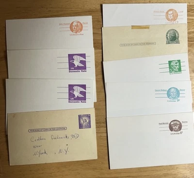 US lot of 9 vintage postal cards 1899-1906 USPS Pre-Stamped Postcards.  1 To 13c - Image 1 of 4