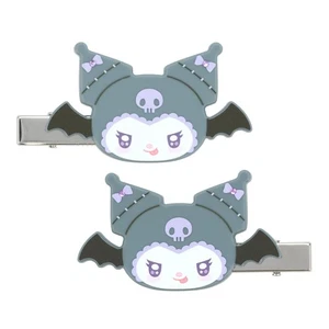 SHOBIDO Limitierte Sanrio Angel and Devil Serie Haarspangen 2 Stück Kuromi Japan - Bild 1 von 7