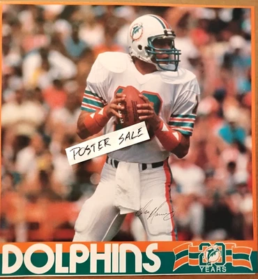 Poster: Dan Marino 1985 Original Eckerd Drug 20th Anniversary Miami Dolphins-EX - Image 1 of 3