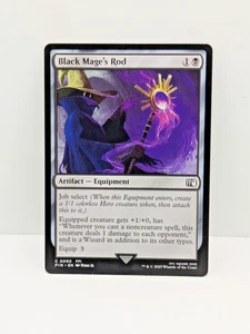 Final Fantasy - Black Mage's Rod - Black - Equipment - Common - Fin 90 - - Picture 1 of 2