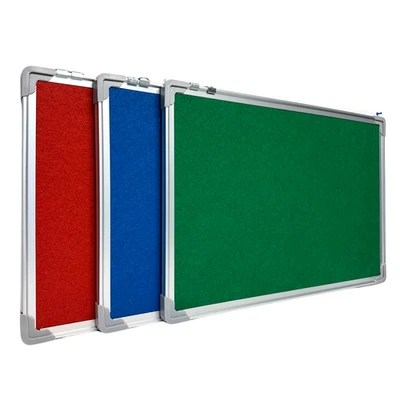 Notice Board Fabric Cork Pin Boards Large Message Board Home School - Image 1 of 4