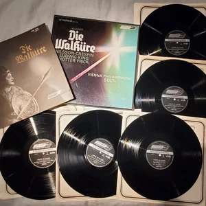 Wagner Die Walkure Solti Vienna Philharmonic 5 LP London ffrr stereo OSA 1509 - Picture 1 of 11
