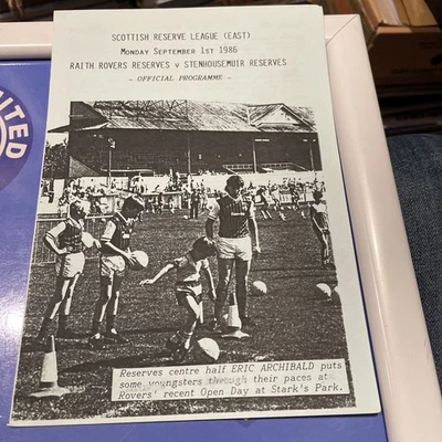 Raith Rovers V Stenhousemuir 86/87 Reserves - Image 1 of 2