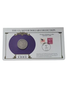 PCS 1901 O Morgan Silver Dollar & Stamp Panel - U.S. Silver Dollar Collection - Bild 1 von 4