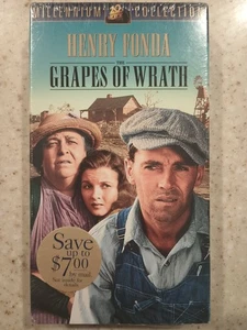 The Grapes of Wrath VHS Henry Fonda Watermarks NEW SEALED FREE SHIPPING - Foto 1 di 6
