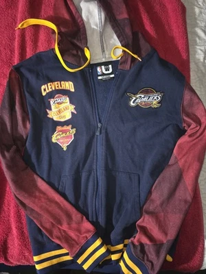 Cleveland Cavaliers Hoodie Adult Med Full Zip NBA Basketball Pockets - Image 1 of 4