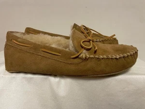MINNETONKA MOCCASINS MEN'S SHHEPSKIN  SOFT LEATHER SIZE 9 Style 3811 NEW - Picture 1 of 7