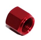 6An An-6 Flare Cap Block Off Aluminum Anodized Fitting Red