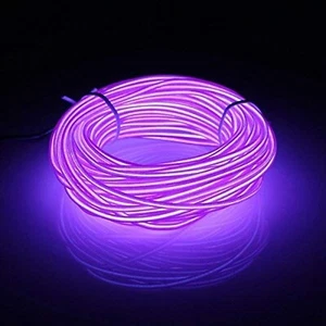 EL Wire 16ft/5m Tube Rope Battery Powered Flexible Portable Light Neon Tube I... - Picture 1 of 6